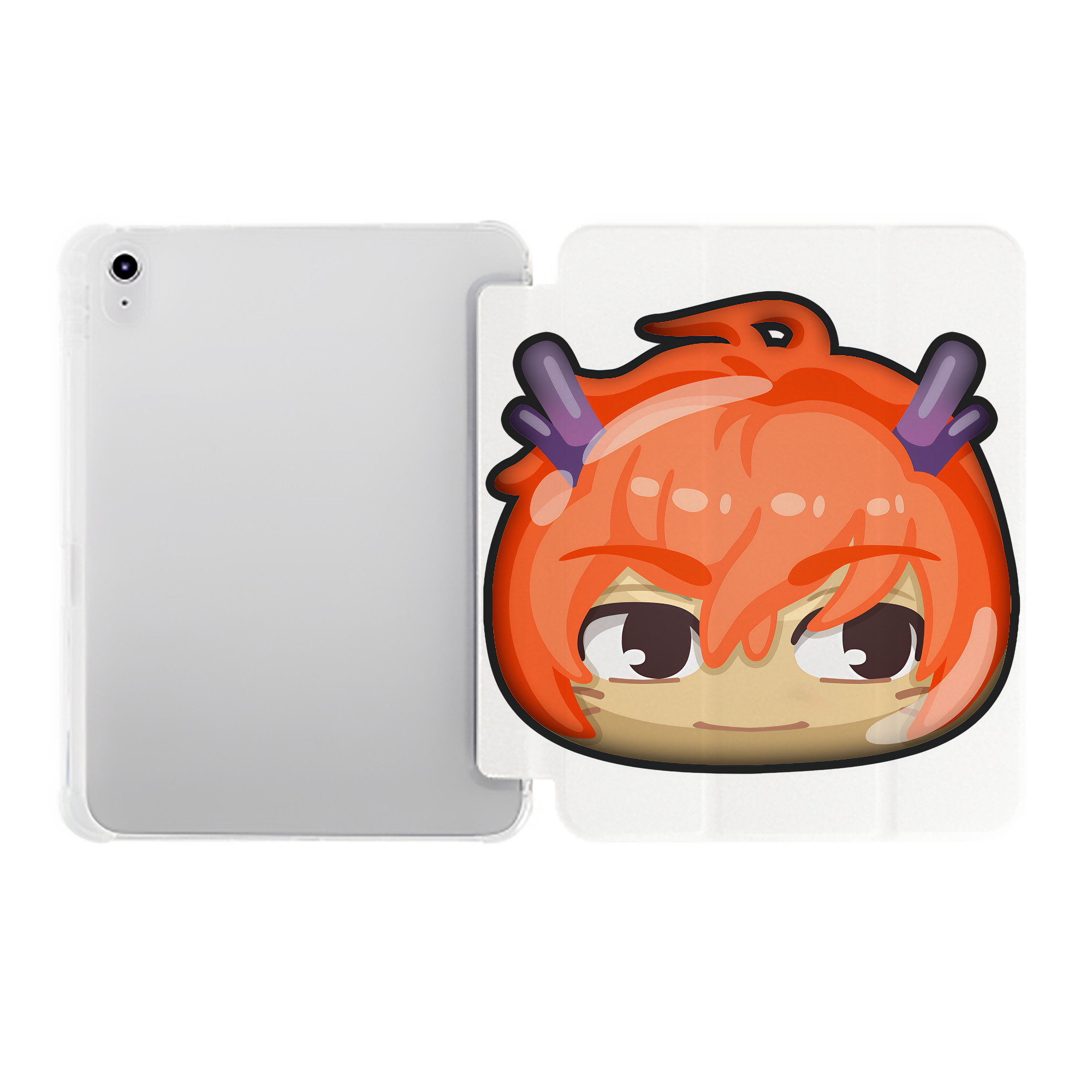 （画像用） 妖怪ウォッチ Yo-kai Watch IPad ケース ペン収納付き 三つ折りスタンド PUレザー×シリコン 対応機種9.5/10.5/10.9インチ